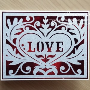 Carte faite à la main, Cartes d'amour faites à la main, Carte d'amour de la Saint-Valentin, Aimé une carte faite à la main, Carte faite à la main découpée à la main, Cartes d'amour faites à la main