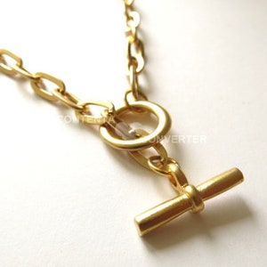 Toggle Bar Necklace - Toggle Charm Pendant - Toggle Clasp - T Bar Necklace - Layering Necklace -Silver Toggle Choker - Toggle Charm Choker