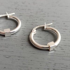 Minimalist Dainty silver Hoop Earrings, Small Gypsy Hoops ,, Mothers day gift