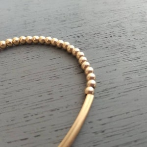 Goldfill beaded bracelate, goldfill modern bracelet ,, Mothers day gift image 7