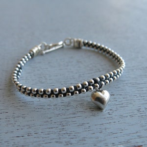 heart charm bracelet ,, Mothers day gift