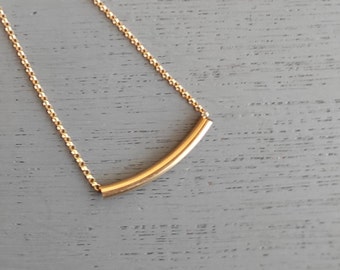 Goldfilled necklace, Delicate modern Necklace, Mothers day gift