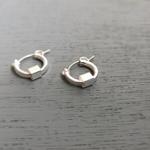 Minimalist Dainty silver Hoop Earrings, Small Gypsy Hoops, Mothers day gift