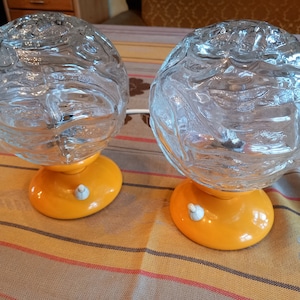 Lampka nocna MCM, para lampek biurkowych w stylu retro, wyprodukowana w Niemczech Zachodnich, marka Graewe