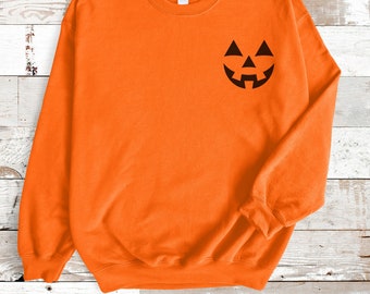 Pumpkin sweatshirt, Fall Sweatshirt, Halloween Sweatshirt, Embroidered Sweatshirt, Hello Pumpkin