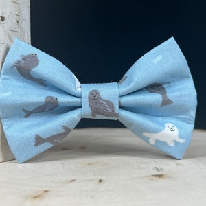 Seals Dog Bow Tie | Cat Bow Tie | Dog Bowtie | Summer Dog Bow Tie | Dog Collar Bow Tie | Dog Bandana | Seal Dog Bow Tie | Pet Bow Tie