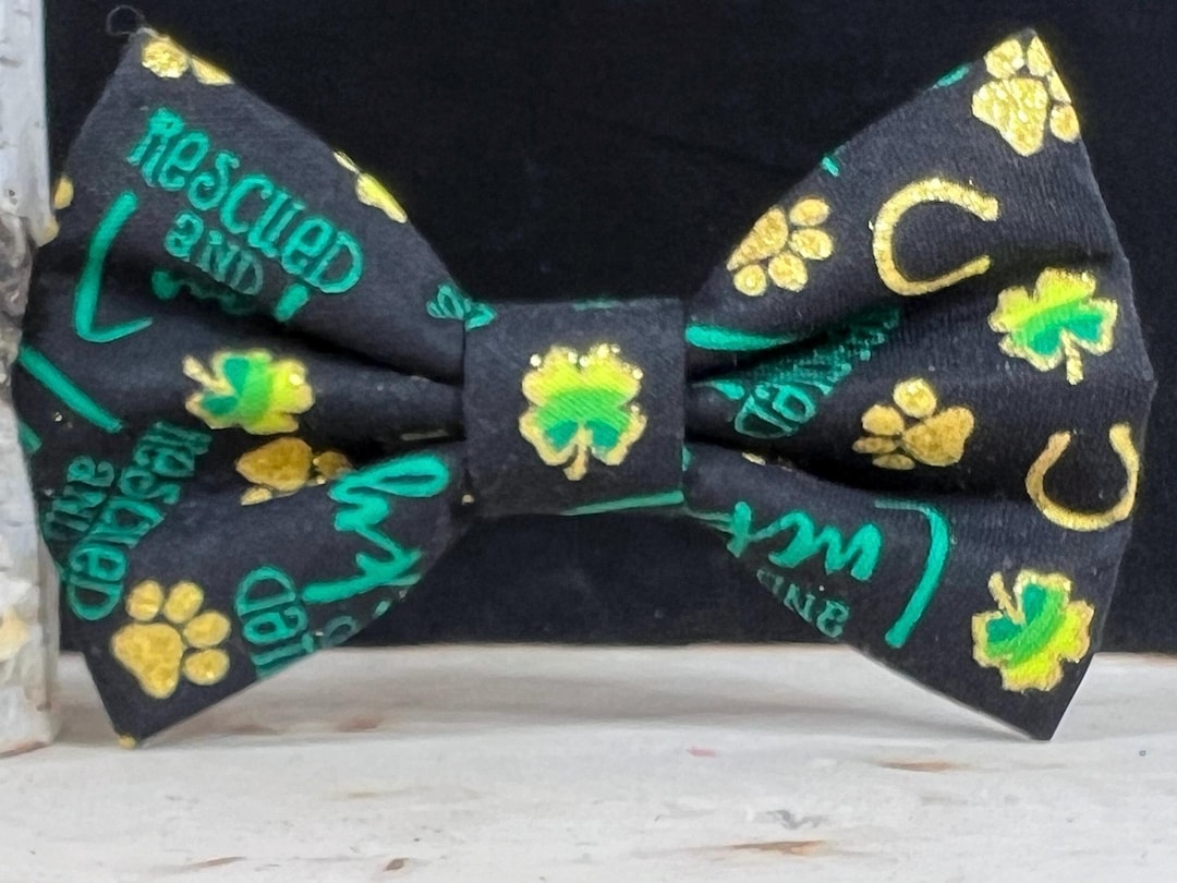 Ireland Irish National Flag Striped Bow Tie - Ready-Tied Adjustable For St. Patrick's Day