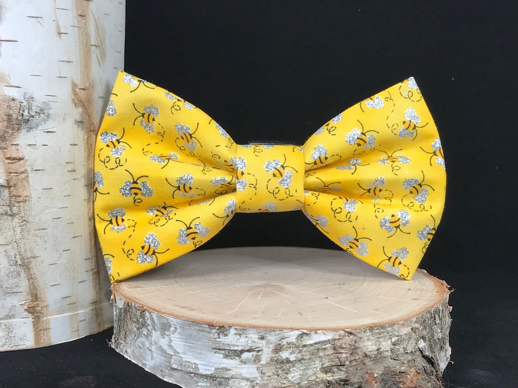 Bee Dog Bow Ties Cat Bow Tie Dog Bowtie Summer Dog Bow Etsy