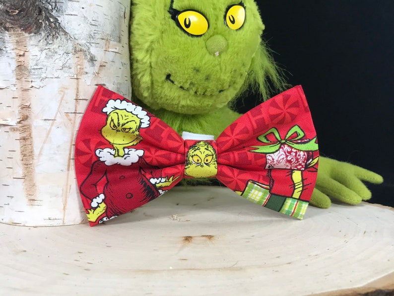 dog christmas bow tie