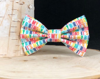 It’s My Birthday Dog Bow Ties | Cat Bow Tie | Dog Bowtie | Birthday Dog Collar | Dog Collar Bow | Bowties | Pet Bow Tie | Dog Bandana | Bow