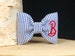 Seersucker Dog Bow Ties | Cat Bow Tie | Dog Bow Tie | Monogrammed | Dog Collar Bow 