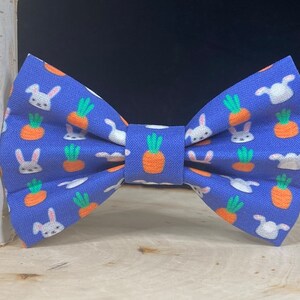 Bunnies in Garden Dog Bow Tie | Cat Bow Tie | Dog Bowties | Dog Collar Bow Tie | Easter Dog Bowtie | Dog Bow Tie | Pet Bow Tie | Dog Bandana