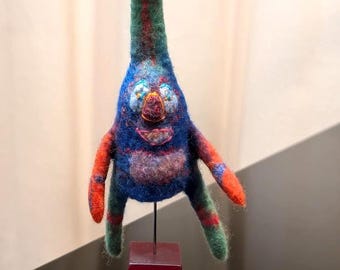 Monster finger puppet for gift, play, storytelling, and as a home decoration