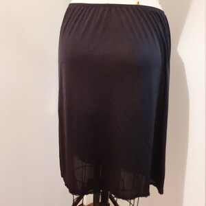 Mad Men Black Slip 1960s Slip Pin up Slip Goth Slip 36