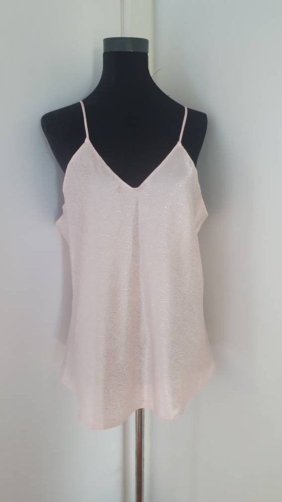 Lady Kae Simple Blush Pink Paisley Textured Satin