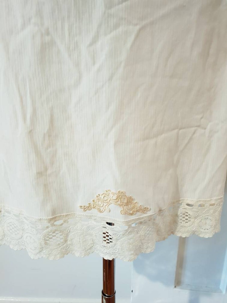 Batise Lacey Full Slip in Ivory with Appliques