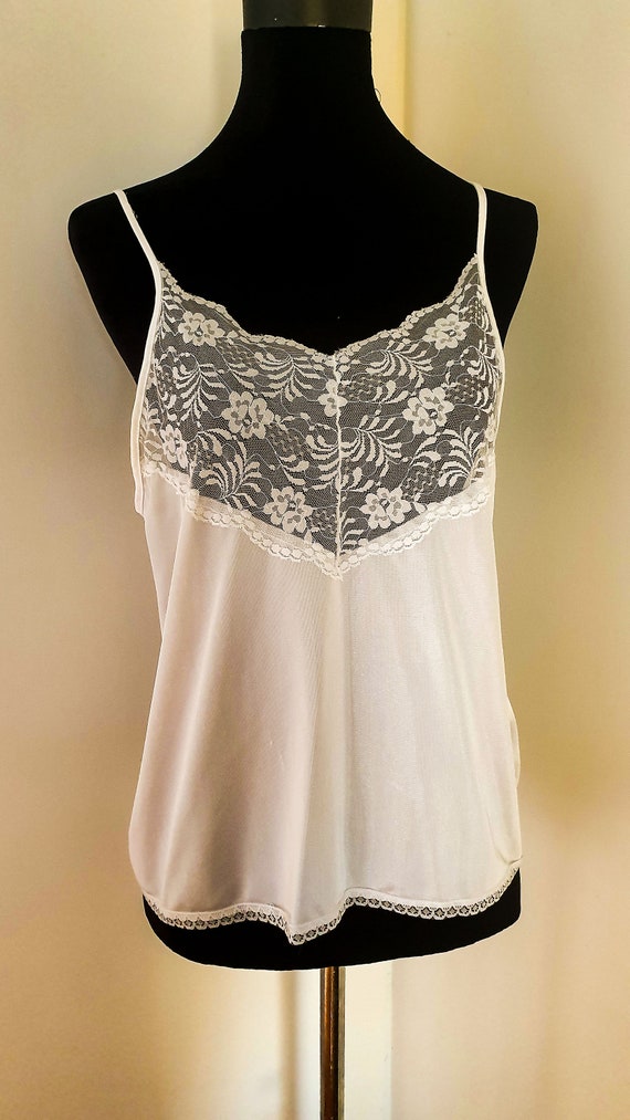 Norman Hartnell Vintage Tricot and Lace Camisole W