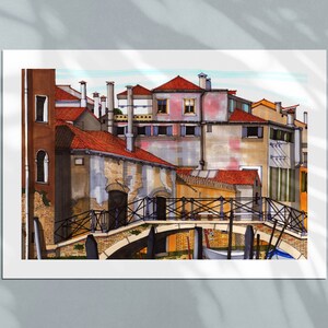 Venice Print: Rio della Sensa - Giclee Fine Art Print on premium paper