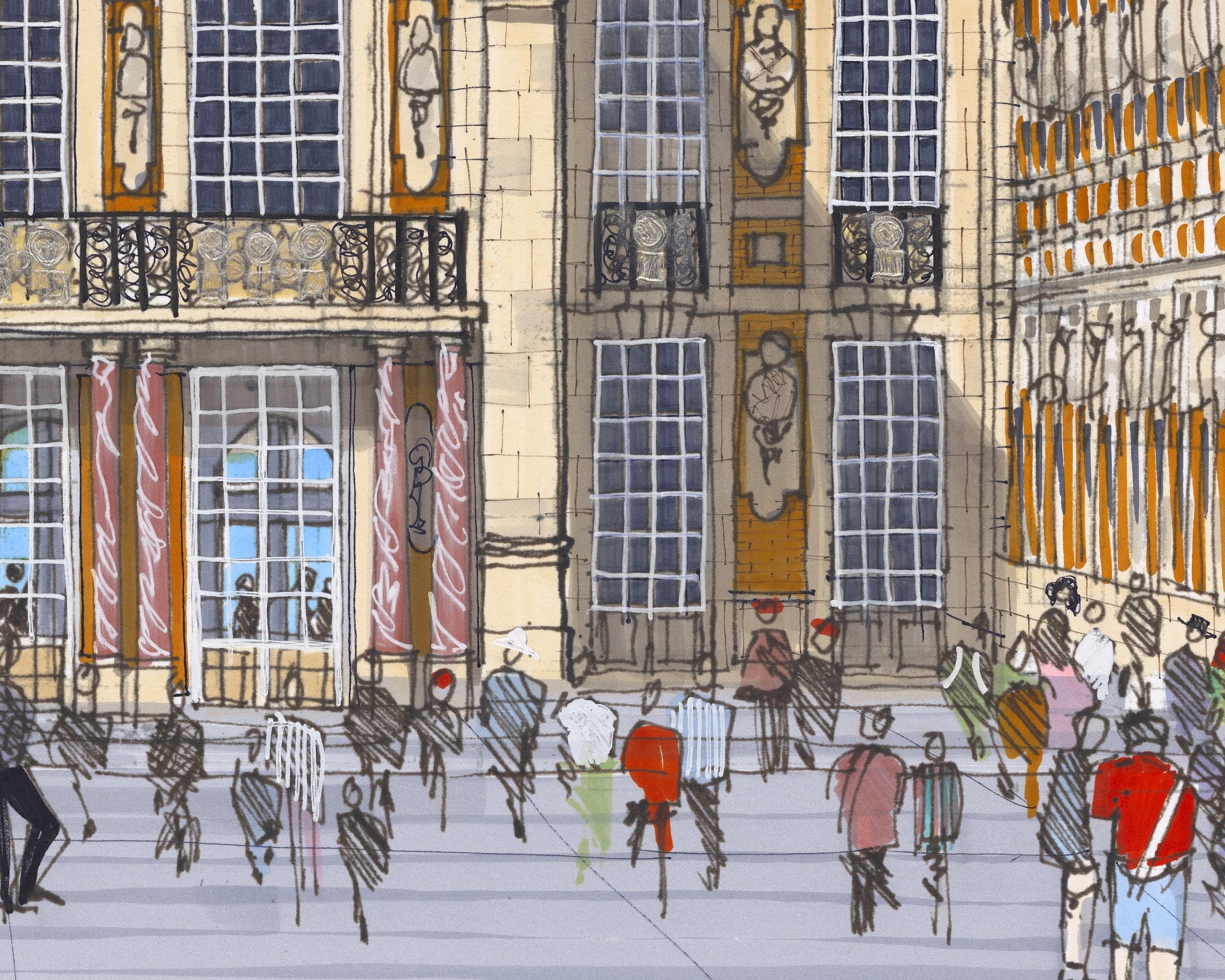 Palace of Versailles Paris France Art Print Giclee - Etsy