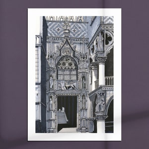 Venice: Porta della Carta - Giclee Print on Fine Art Paper
