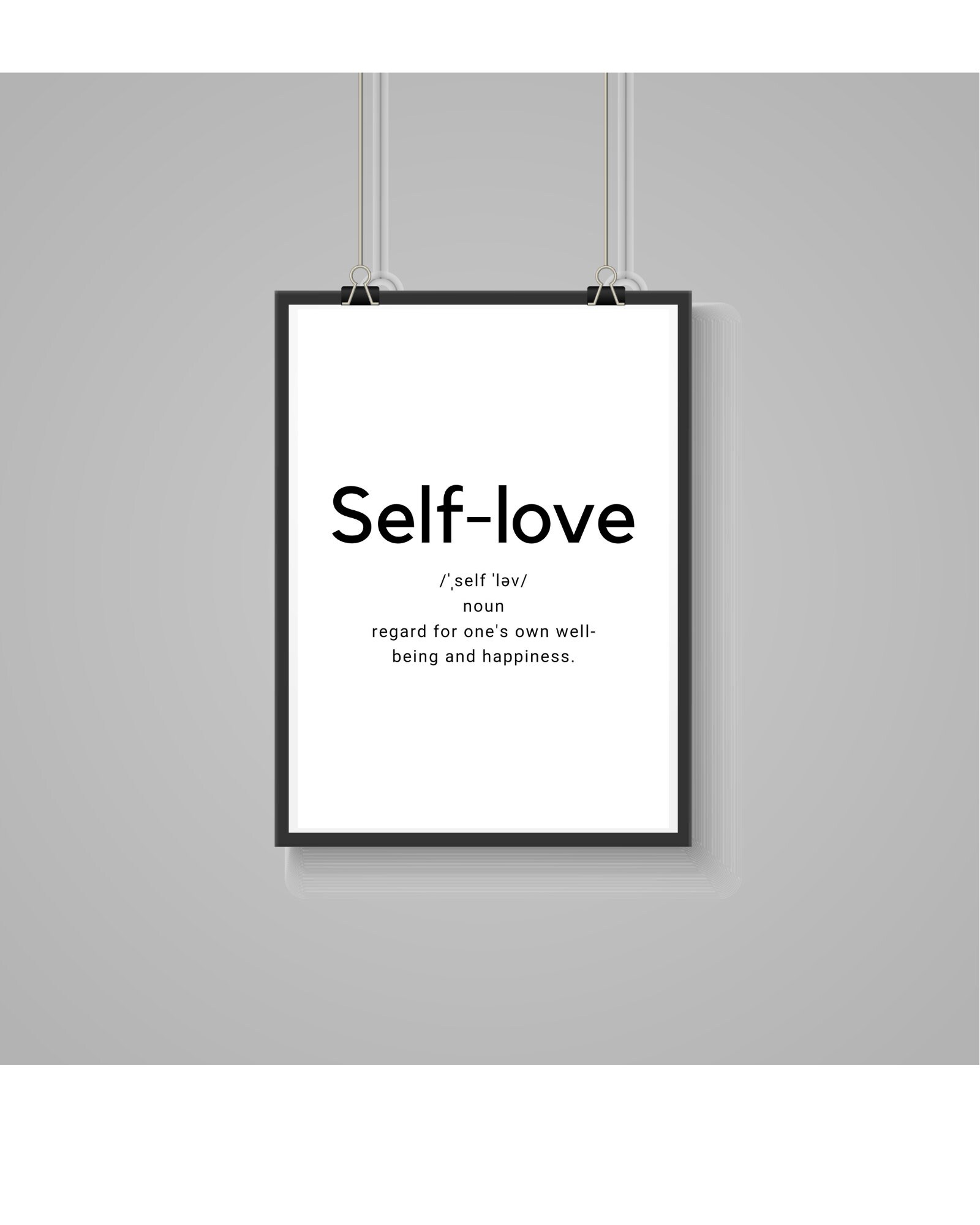 Self-love Definition Wall Print Home Decor Positivity - Etsy