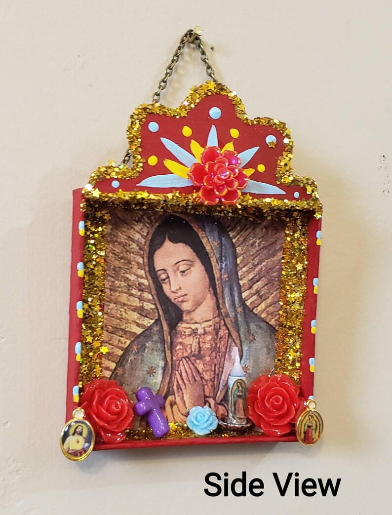Guadalupe Nicho Shrine Dia De Los Muertos Retablo Catholic | Etsy