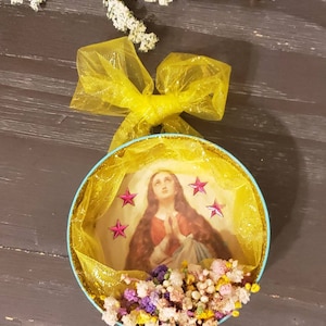 Guadalupe Nicho Shrine Dia De Los Muertos Retablo Day of The Dead Folk Art Catholic Altar. Wall Decor Shrine Tree Ornament. READY TO SHIP!