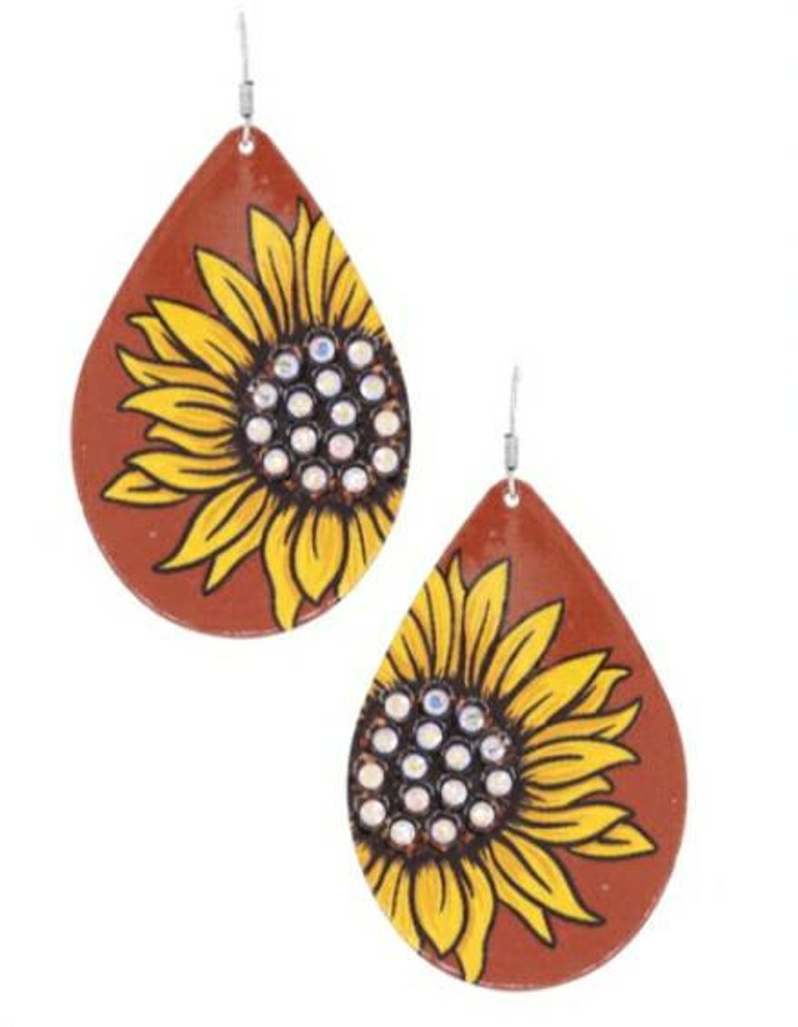 Bohemian Flower Statement Dangle Earrings Charm 14K Barbados | Ubuy