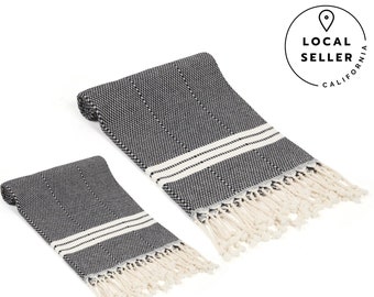 VISTA | Organic Cotton Turkish Bath Towel Set, Soft & Quick Drying Towels, Christmas Gift