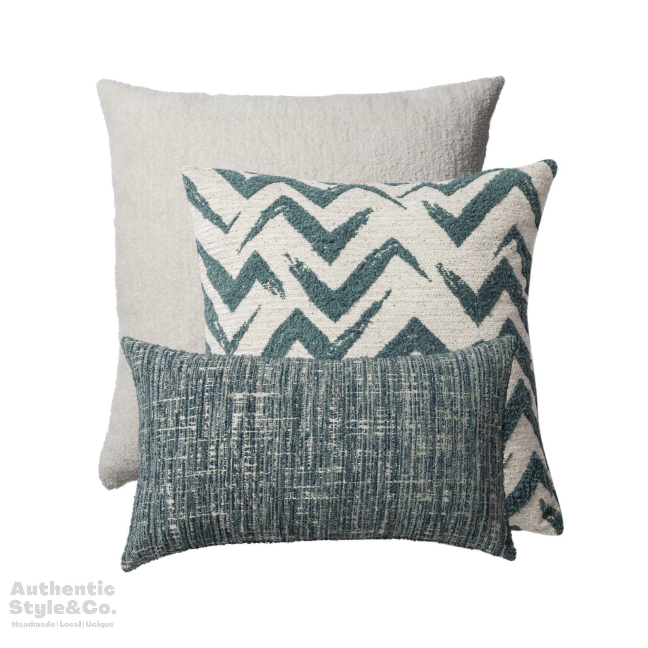 blue teal pillows