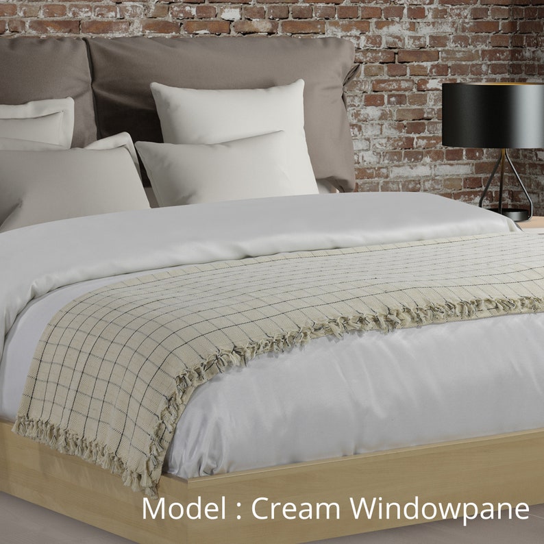 King & Queen Size Bedspread Natural Cotton Couch Sofa Throw Etsy