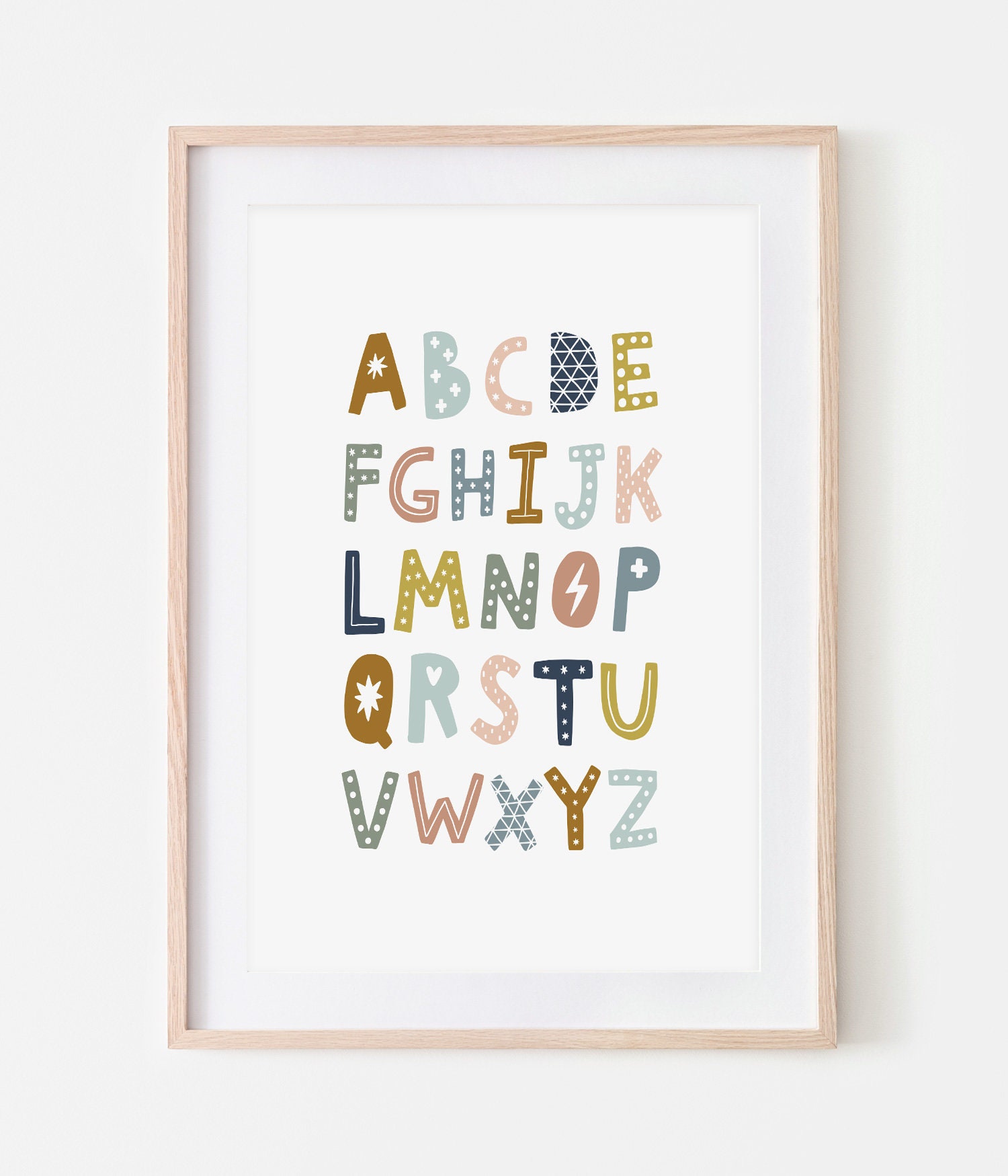 Abcd Prin Abc Fun, Alphabet Print, Educational, Digital Prints, Childs Print ...