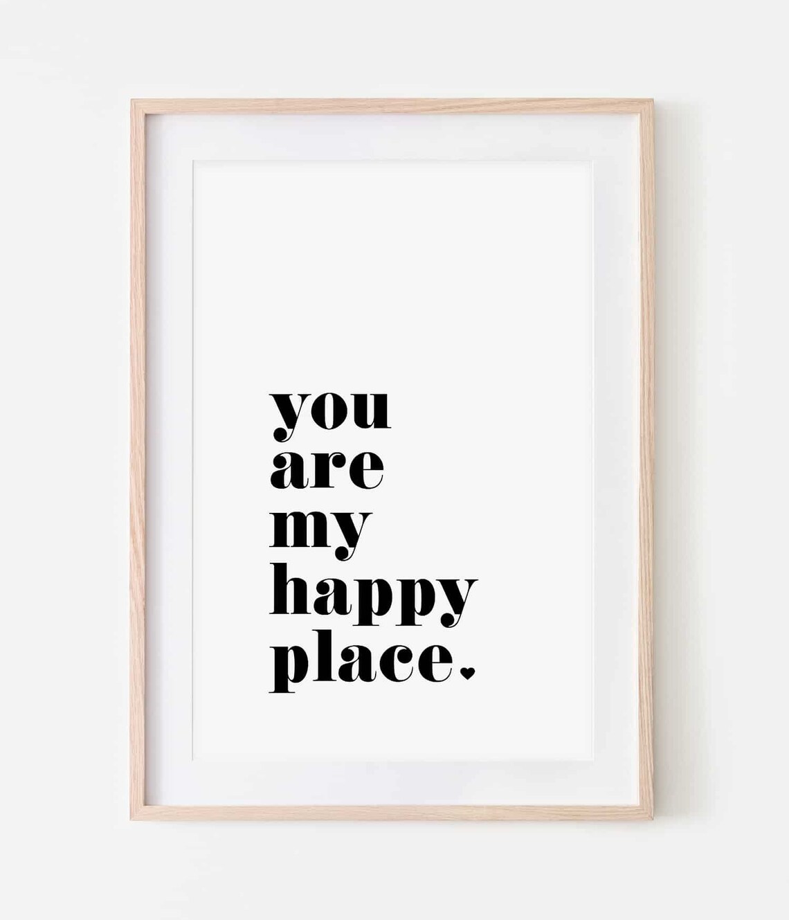 You Are My Happy Place Personalised Print Valentine's Etsy