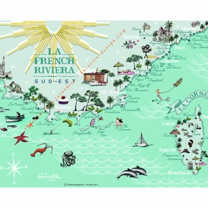 Mapa de la Riviera Francesa