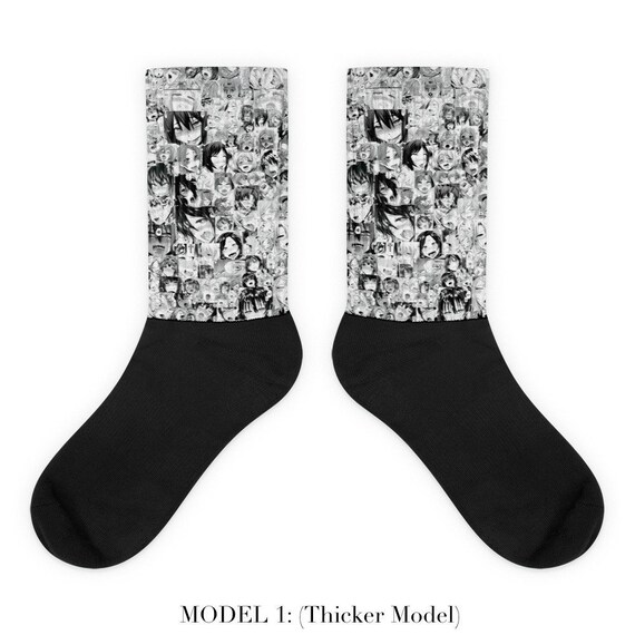 Hentai Sock Porn - Hentai AHEGAO Socks - Japanese Hentai-Anime-Manga Sublimated Art Socks -  Waifu Socks - Sexy Erotic Porn Aesthetic Clothing