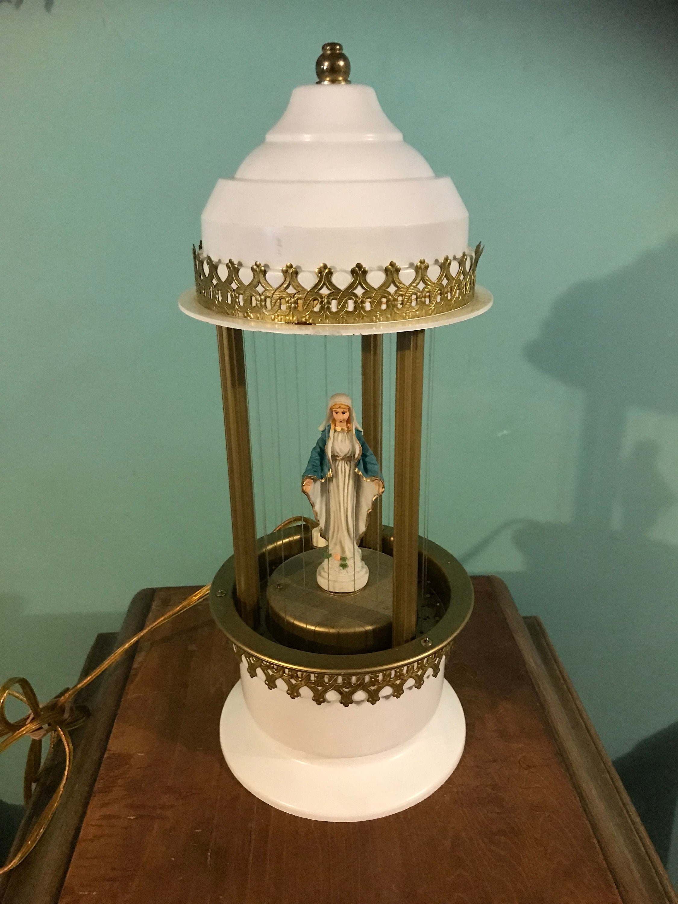 Vintage Catholic Mother Virgin Mary Rain Oil Lamp www.ugel01ep.gob.pe