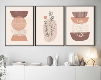 Gallery wall set prints, Boho art set of 3 prints, Printable wall art, boho wall art, Digital prints