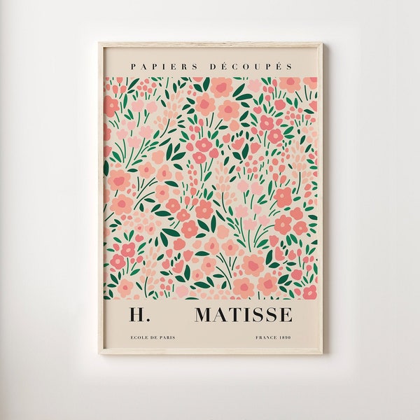 Matisse Flower Poster, Digital Download, Matisse Flower Prints, Matisse Cut Out, Matisse Print, Tokyo Flower, Printable Poster Matisse Plant