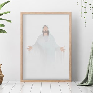 Jesus Christ Fine Art Printable - Instant Download - Christian Wall Art - LDS Art - Rescuer - Come Follow Me