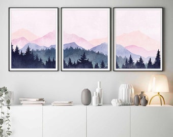 Watercolor wall art | Etsy