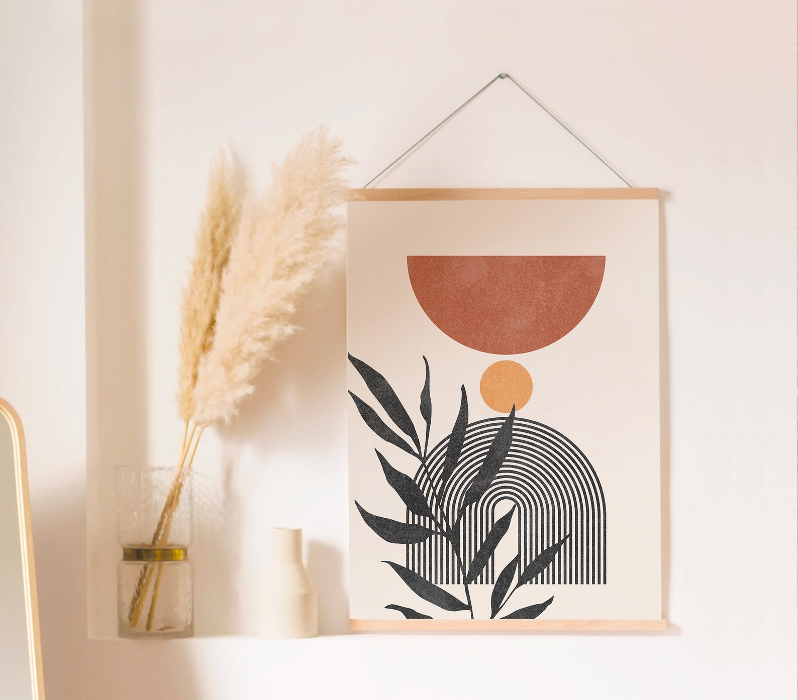 Boho Wall Art Set Boho Art Set of 3 Prints Printable Modern Etsy