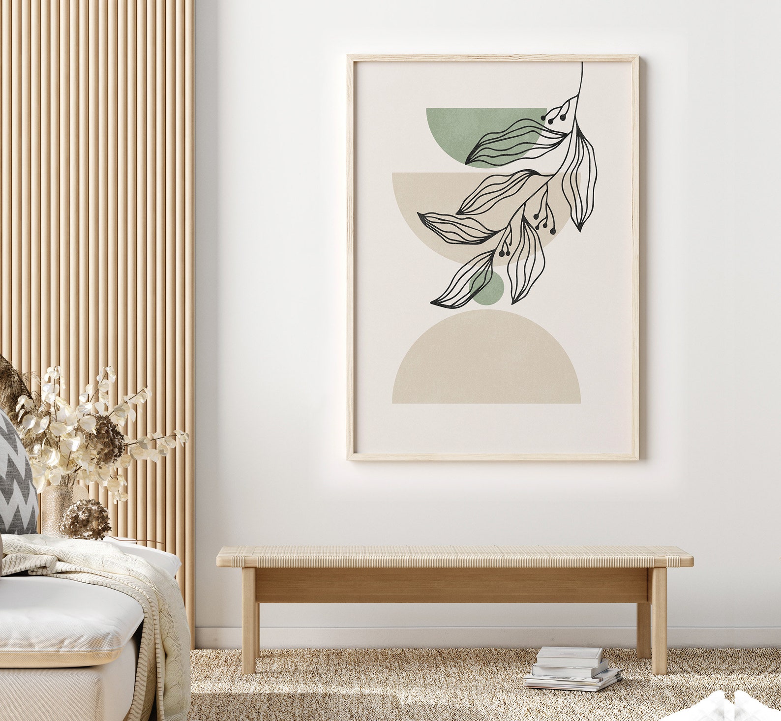 Botanical Wall Prints Sage Green Wall Prints Plant Wall Art Etsy