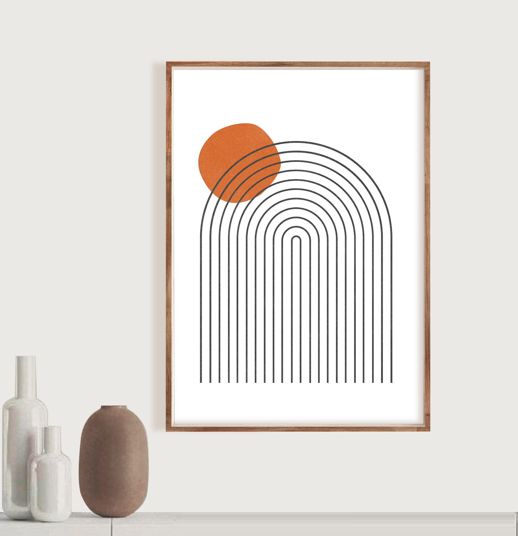 Printable Art Mid Century Modern Art Set of 3 Prints | Etsy