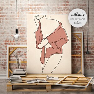 Girl Nude Print, Feminist Poster, Art Print, Woman Poster, Nude Female