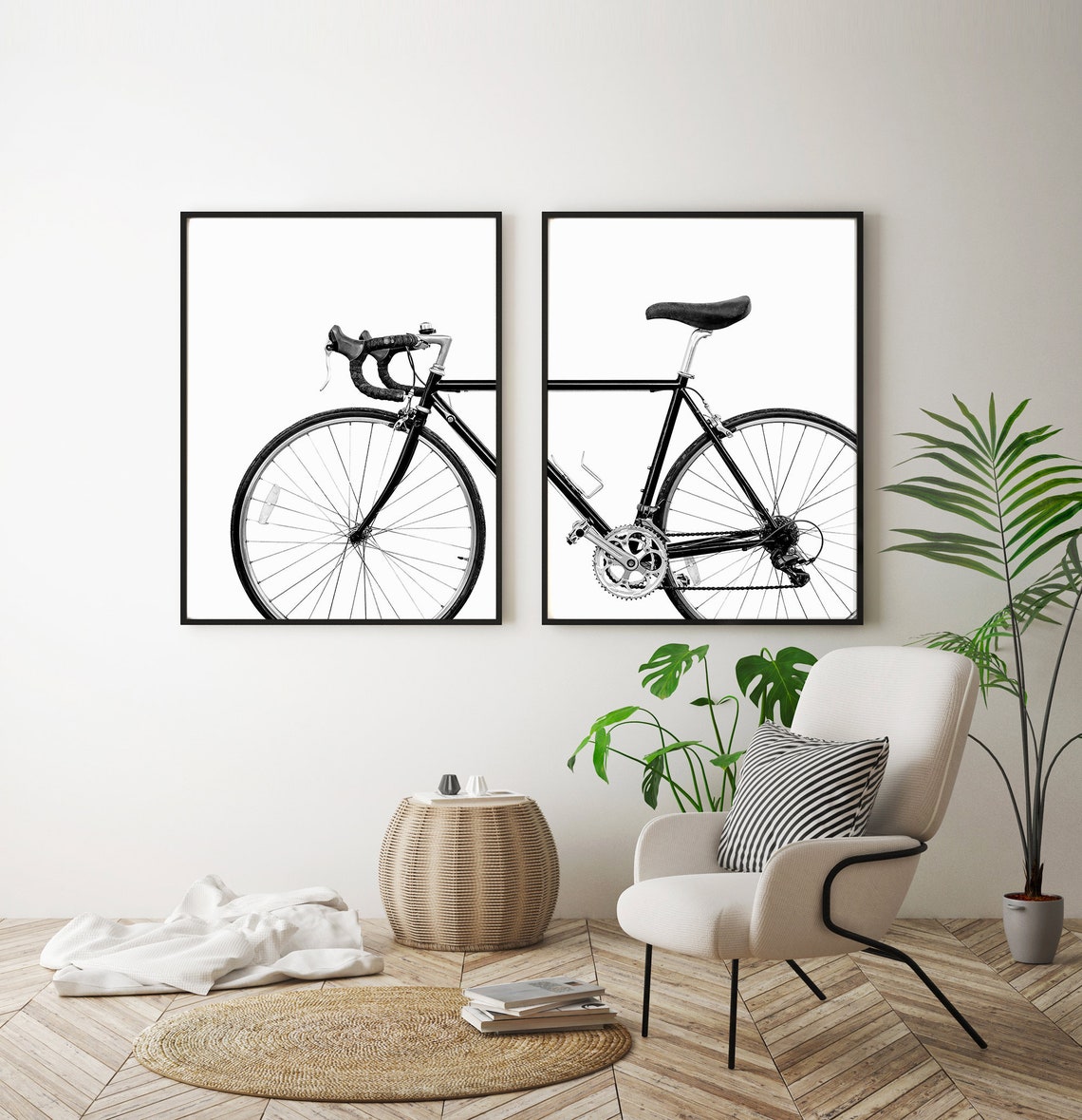 Bicycle Wall Art Set of 2 Print Bicycle Print Bike Print Etsy Canada