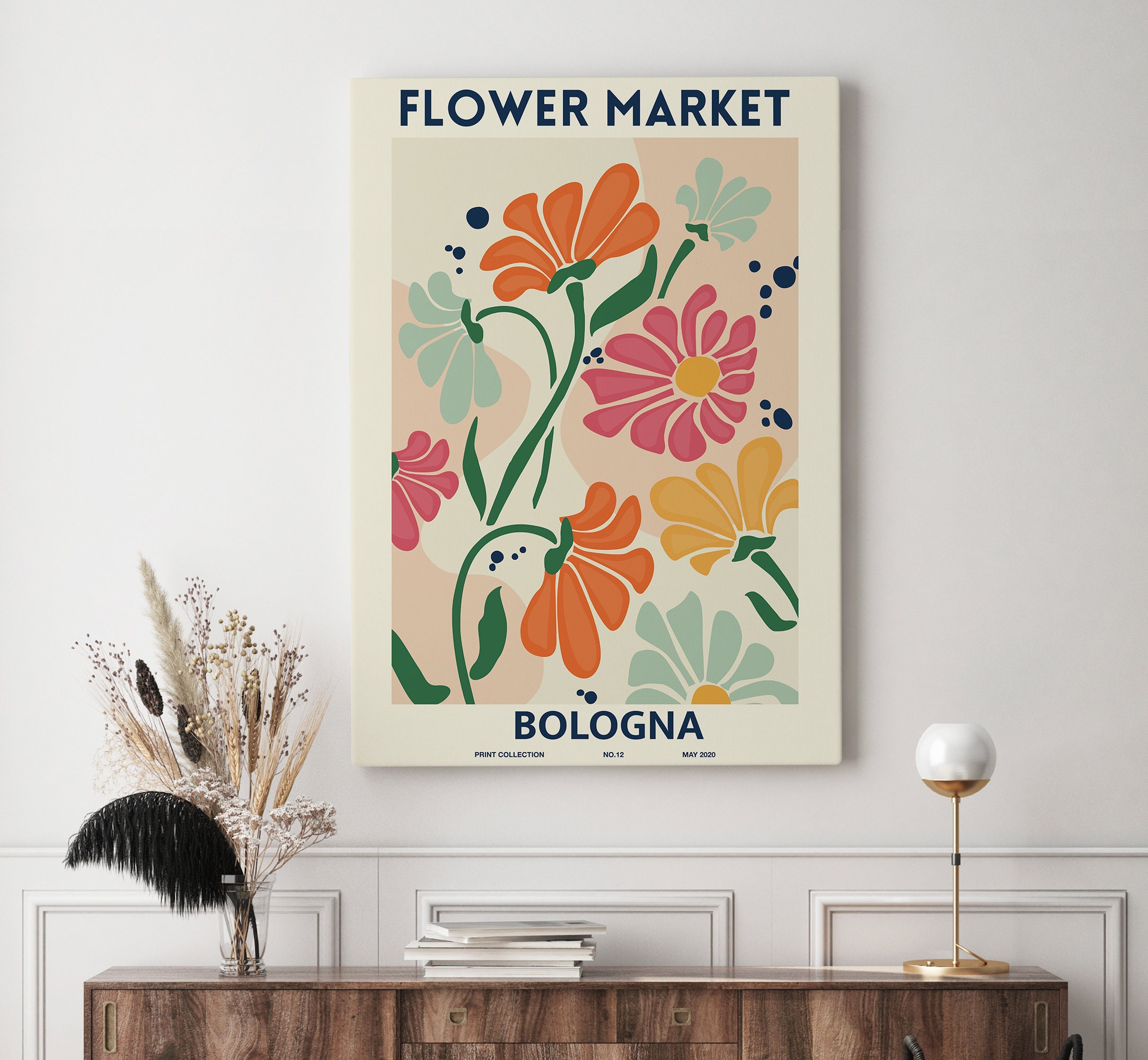 Flower Market Print Flower Market Poster Flower Market Etsy
