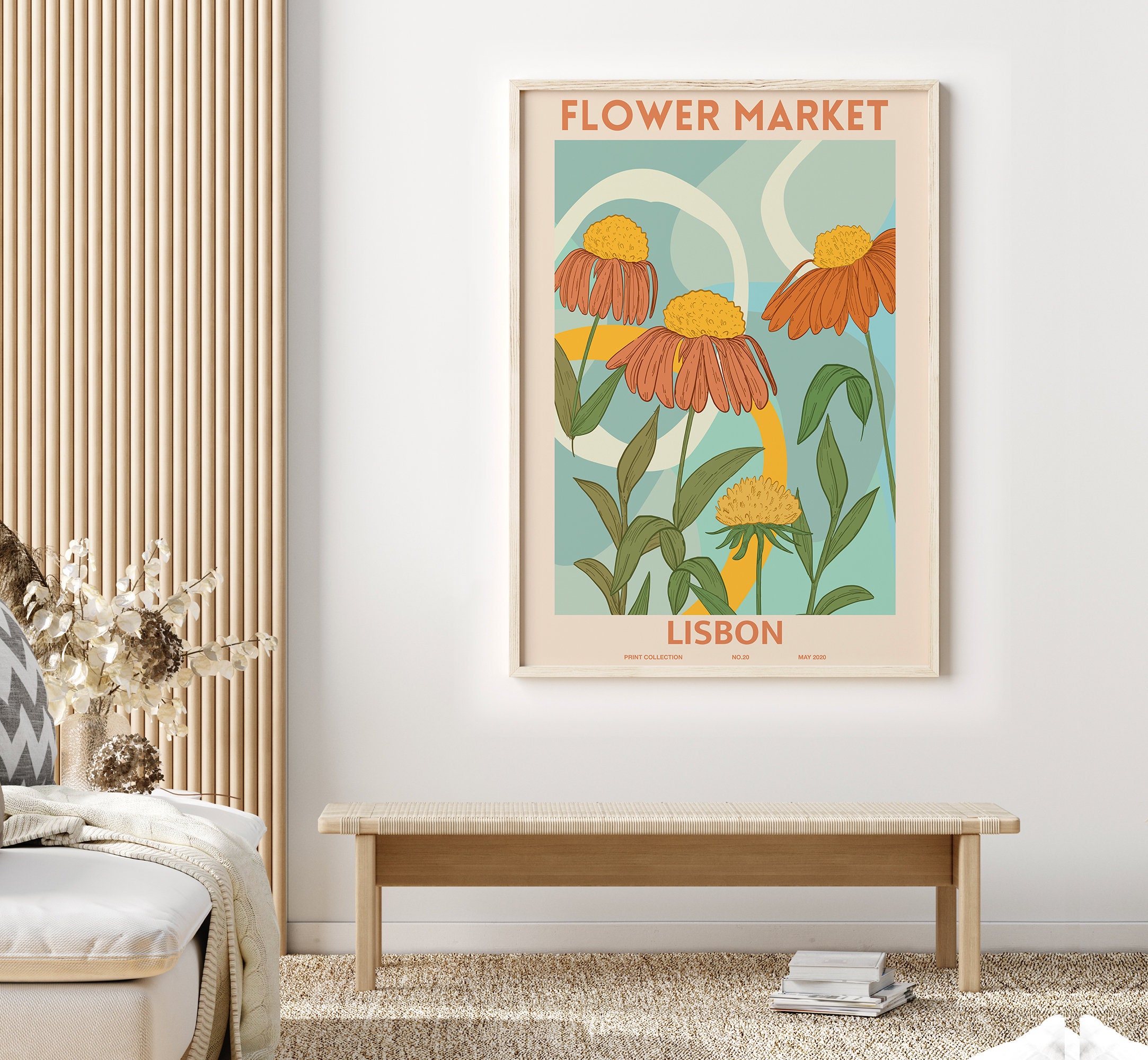 Wall Hangings Home & Living Florist Gift Set of 3 Flower Market Wall