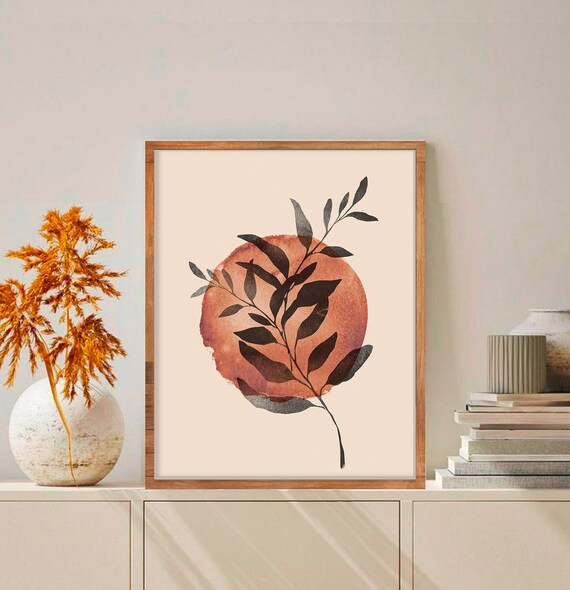 Abstract Neutral Botanical Wall Art Boho Decor Digital Download ...