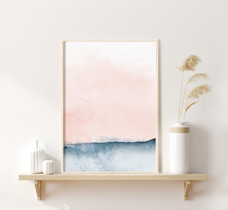 Printable Wall Art Horizontal Wall Art Abstract Printable | Etsy