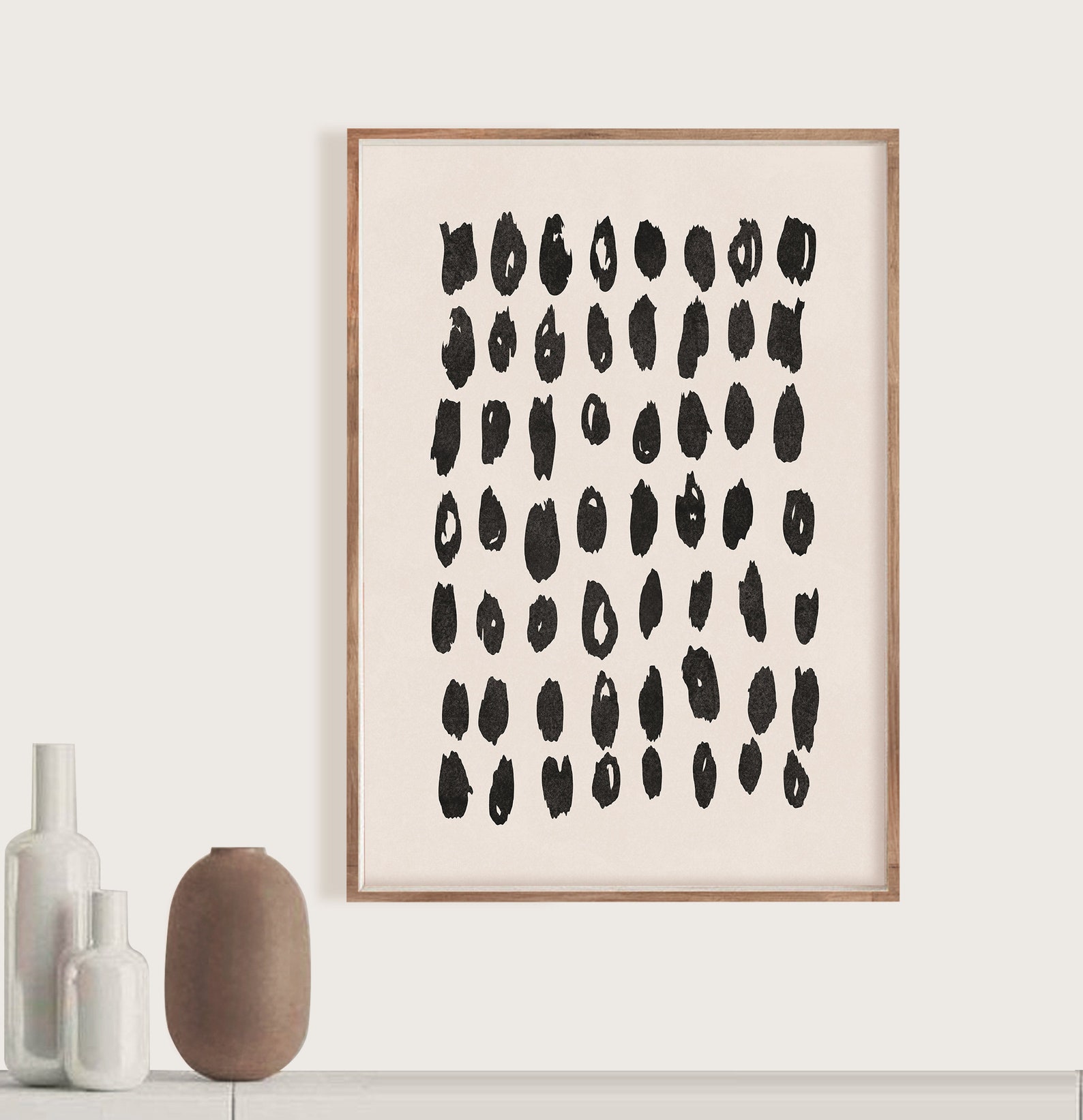 Boho Art Set of 3 Prints Boho Wall Art Abstract Gallery Wall Etsy